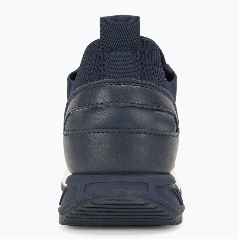 EA7 Emporio Armani blazer navy in maglia bianca e nera/scarpe bianche 6