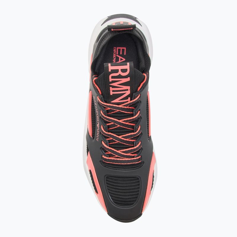 EA7 Emporio Armani Infinity Cage scarpe nero/corallo acceso 5