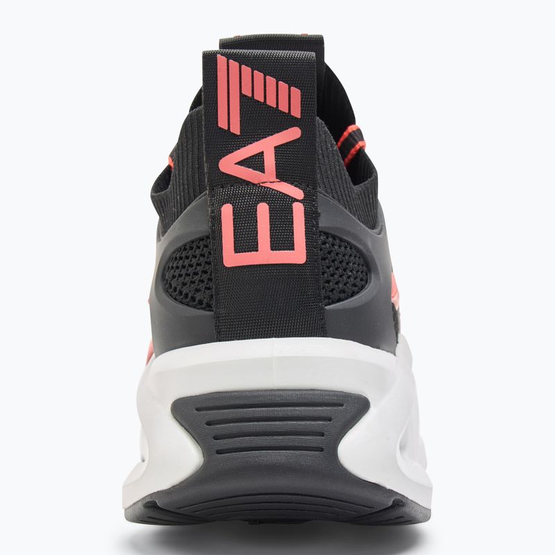 EA7 Emporio Armani Infinity Cage scarpe nero/corallo acceso 6