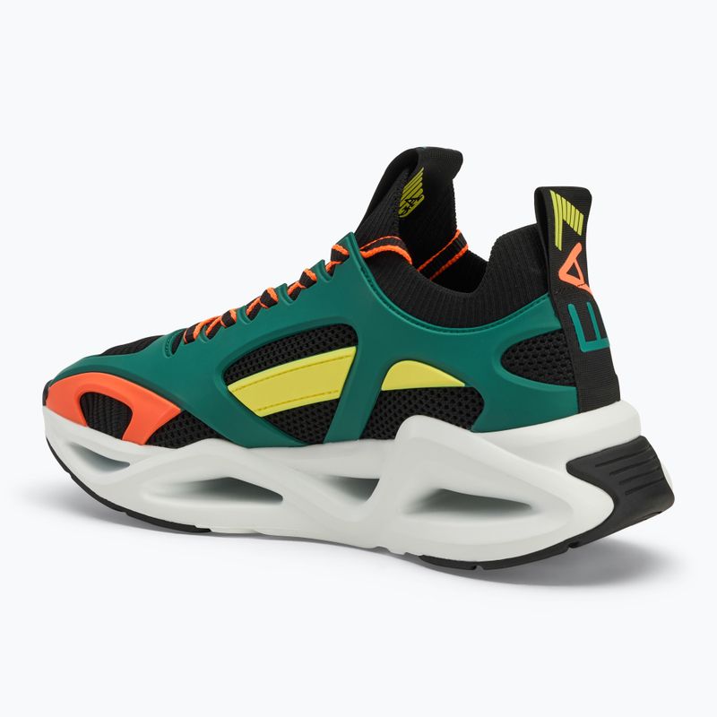 EA7 Emporio Armani Infinity Cage nero/ evergreen/ arancio fluo 3