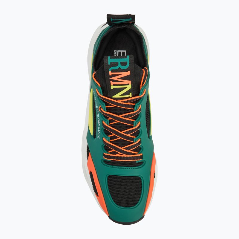 EA7 Emporio Armani Infinity Cage nero/ evergreen/ arancio fluo 5