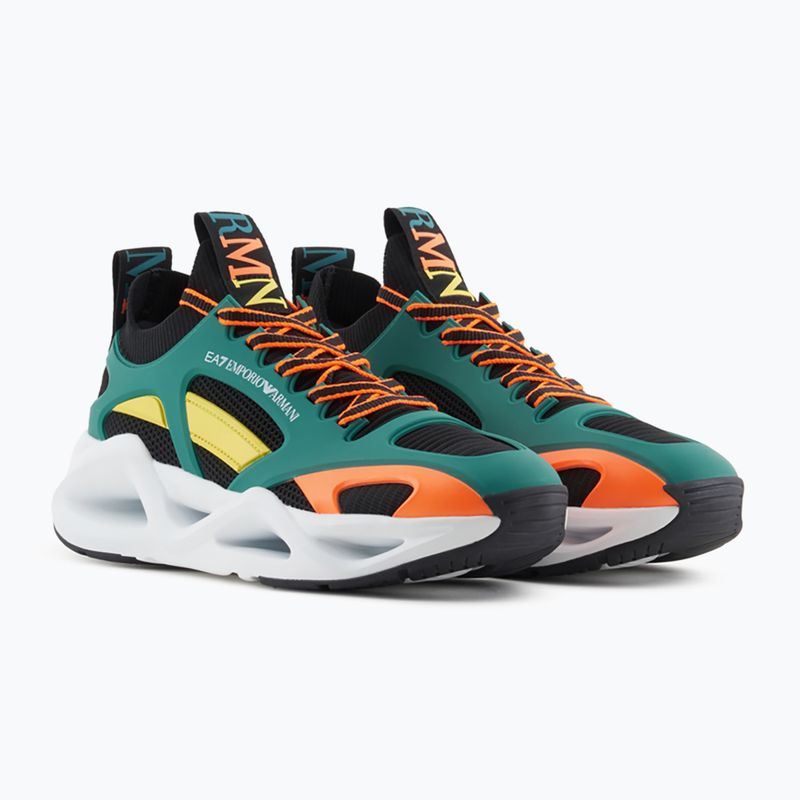 EA7 Emporio Armani Infinity Cage nero/ evergreen/ arancio fluo 8
