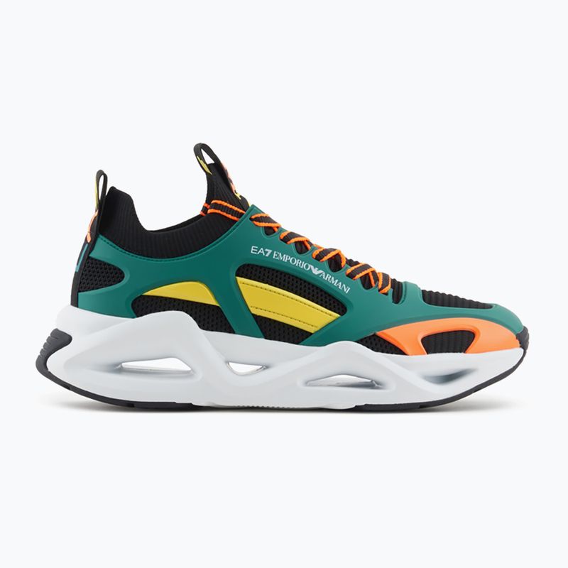 EA7 Emporio Armani Infinity Cage nero/ evergreen/ arancio fluo 9