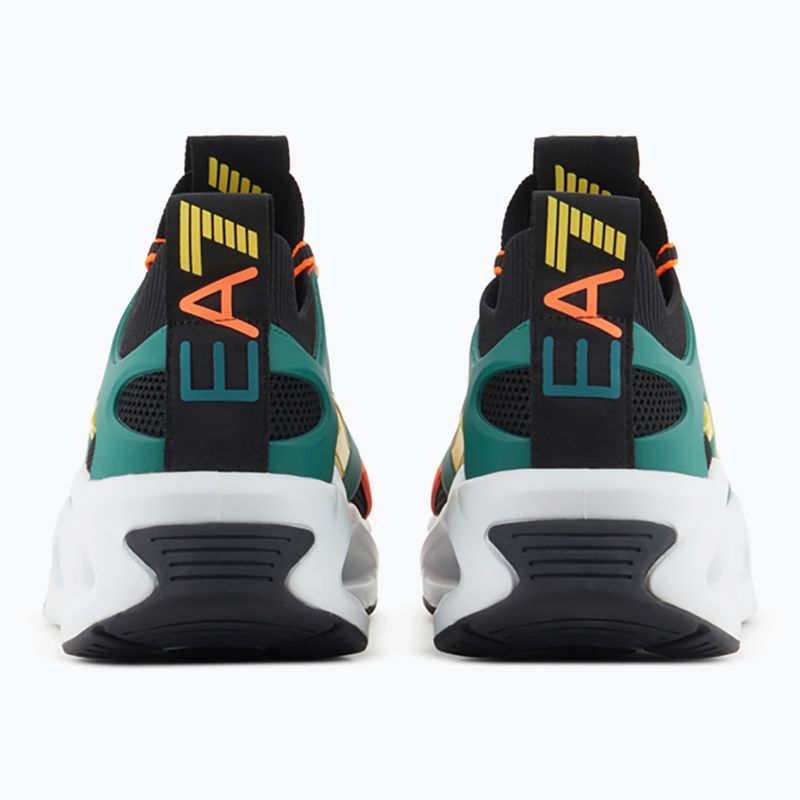 EA7 Emporio Armani Infinity Cage nero/ evergreen/ arancio fluo 10