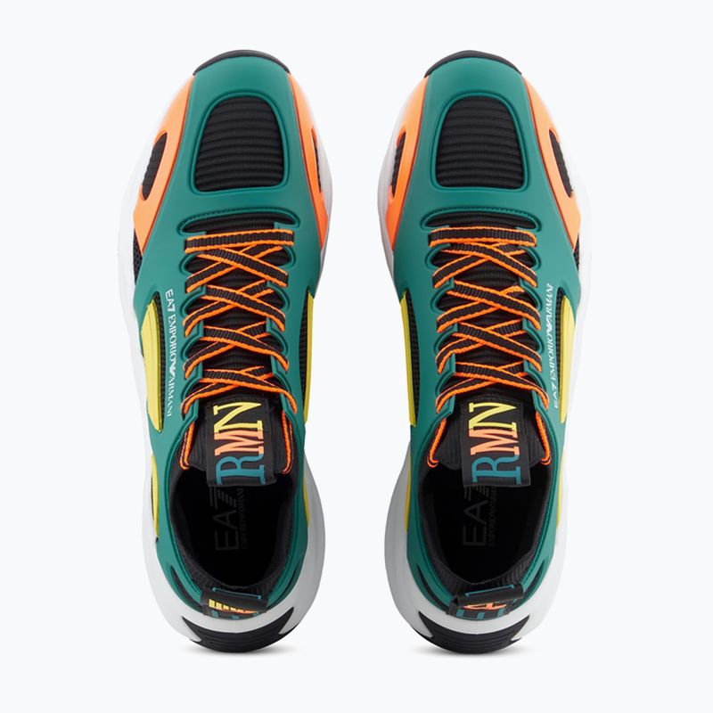 EA7 Emporio Armani Infinity Cage nero/ evergreen/ arancio fluo 12