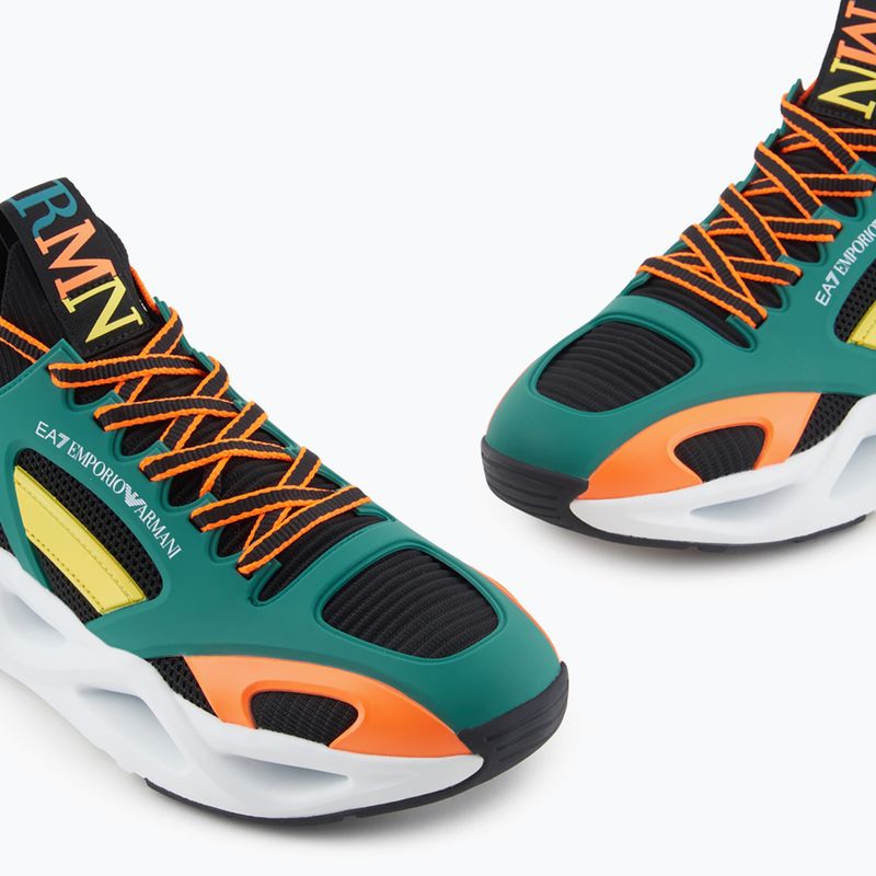 EA7 Emporio Armani Infinity Cage nero/ evergreen/ arancio fluo 13