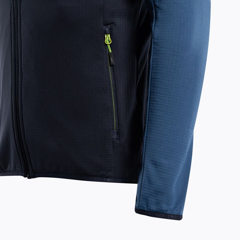 Felpa trekking CMP da uomo blu navy 33G6597/N950 4