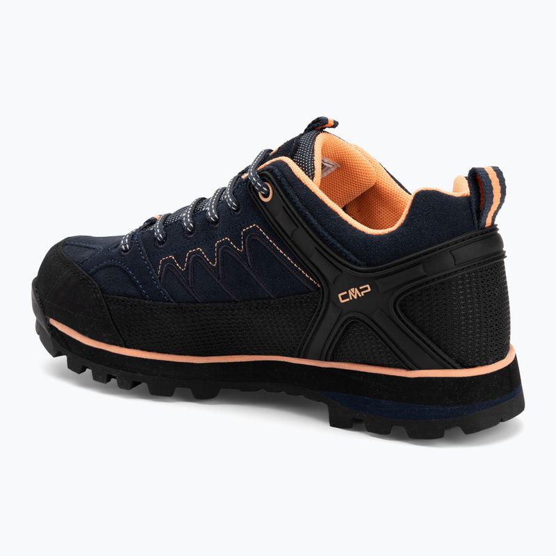Stivali da trekking da donna CMP Moon Low Wp blue ink/sunrise 3