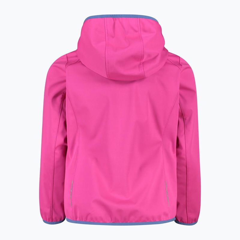 Giacca softshell da bambino CMP Fix Hood fuxia 2