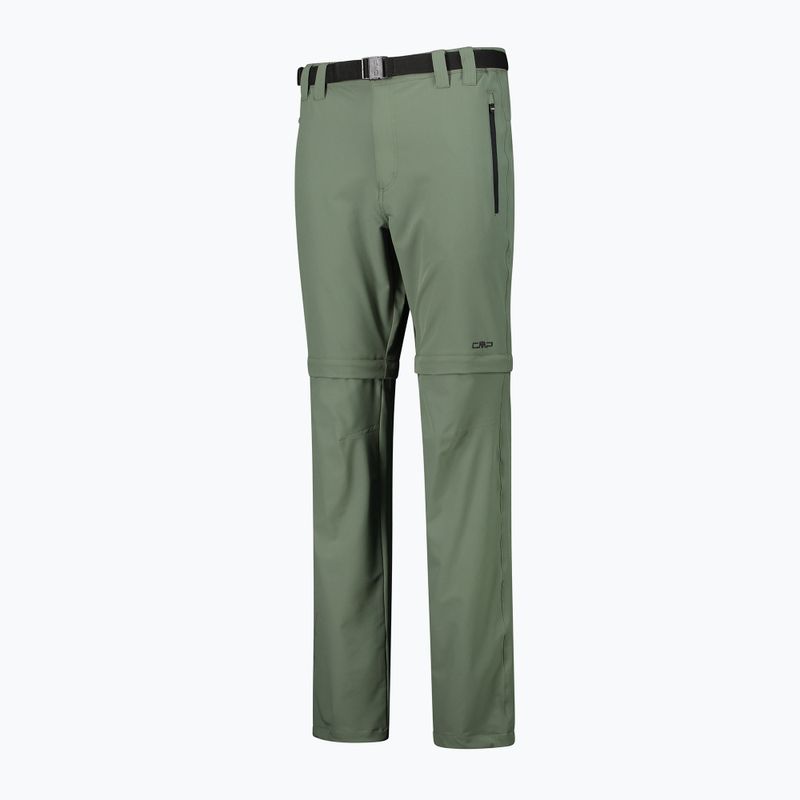 Pantaloni da trekking CMP Zip Off salvia da uomo 2