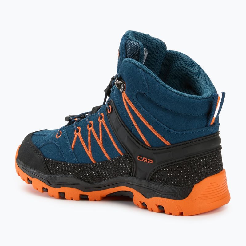 Scarponi da trekking CMP Rigel Mid blu/fiamma per bambini 3