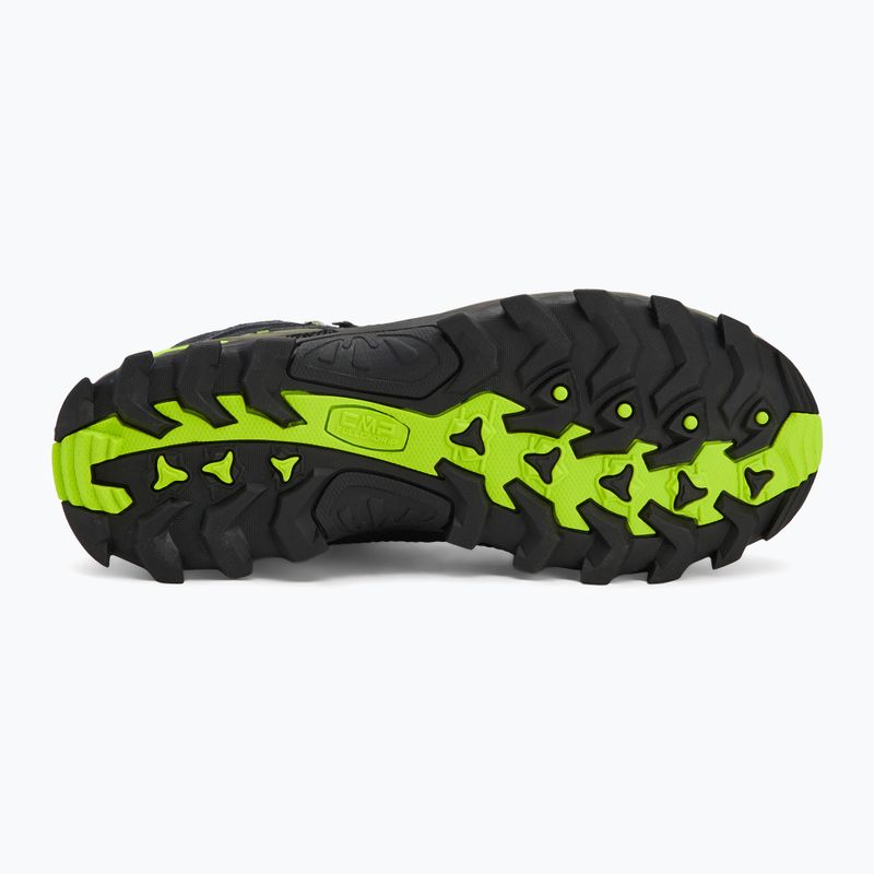 Stivali da trekking da uomo CMP Rigel Mid grigio/giallo fluo 4