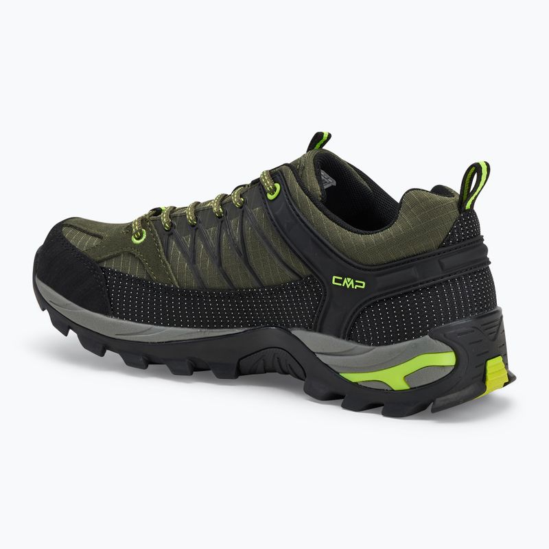 Scarponi da trekking CMP Rigel Low Wp da uomo, giungla/giallo fluo 3