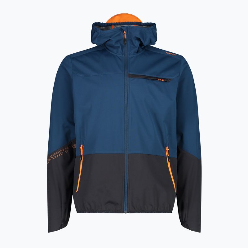 Giacca softshell CMF Zip Hood da uomo bluesteel