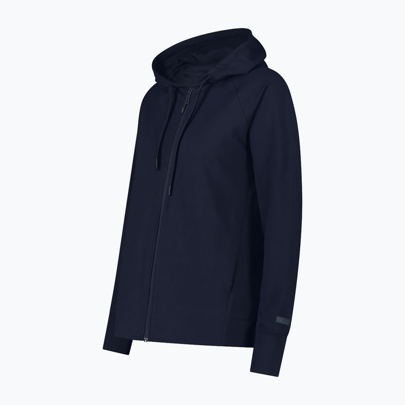 CMP Felpa donna 34D7116 Fix Hood nero/blu 3