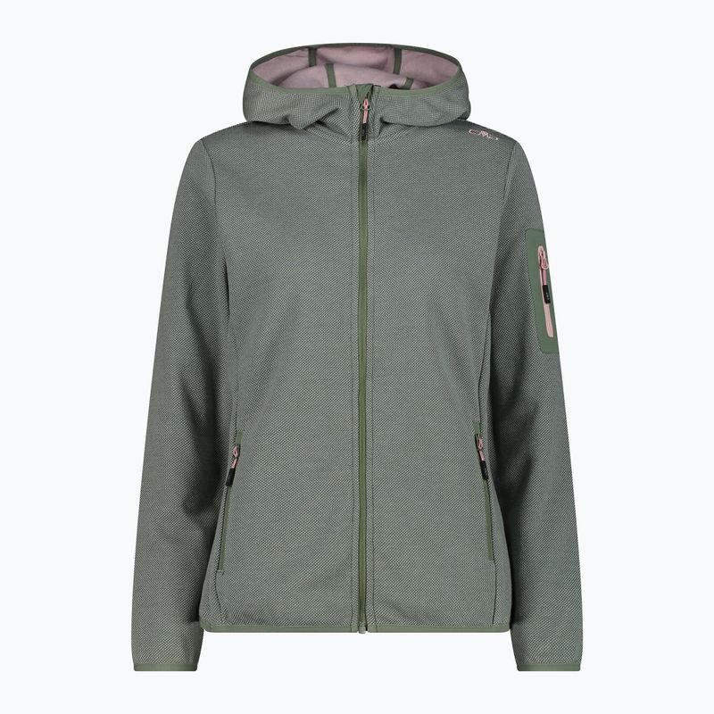 Felpa trekking donna CMP Zip Hood salvia/jade