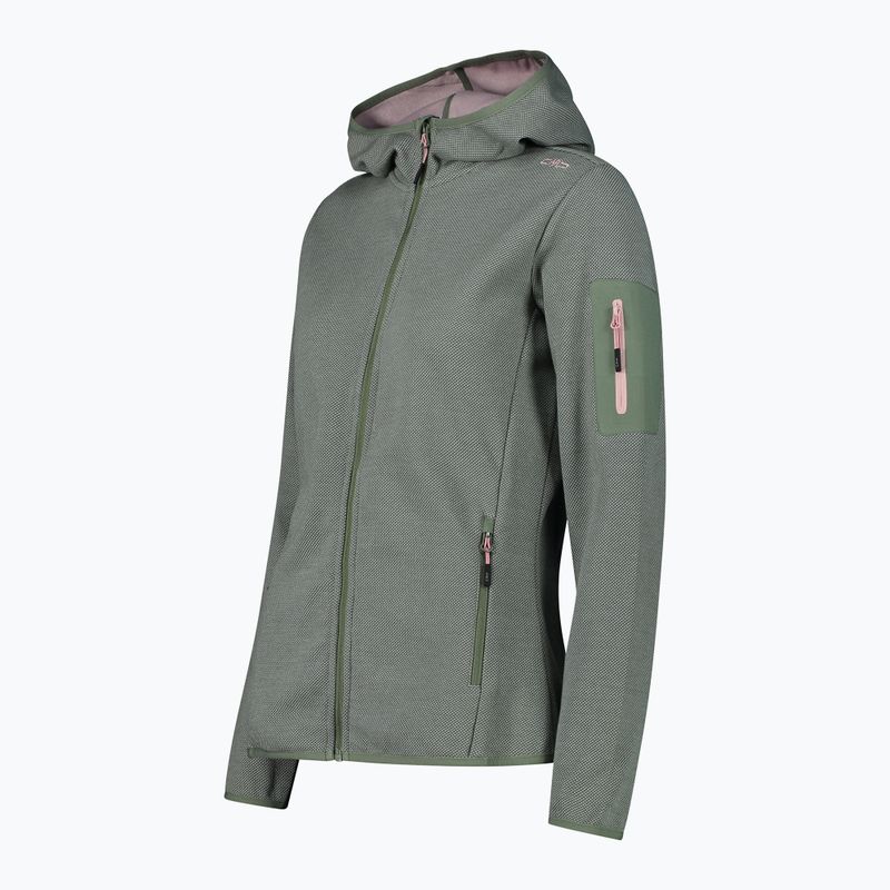 Felpa trekking donna CMP Zip Hood salvia/jade 2