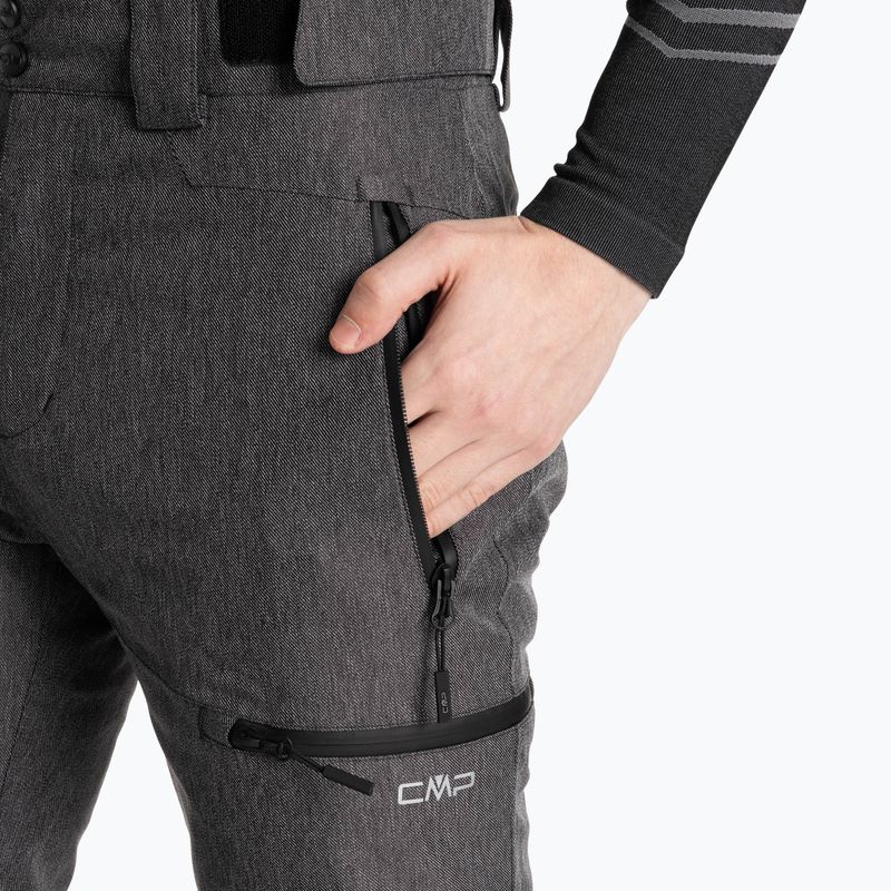 Pantaloni da sci CMP da uomo 34W4387 nero mel. 3