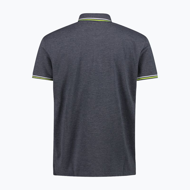 Polo CMP da uomo 34D5987 nero/blu 2