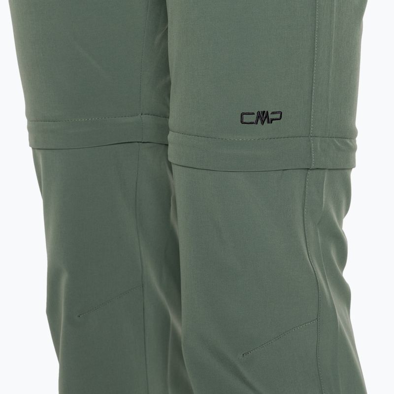 Pantaloni da trekking da donna CMP Zip Off salvia 3