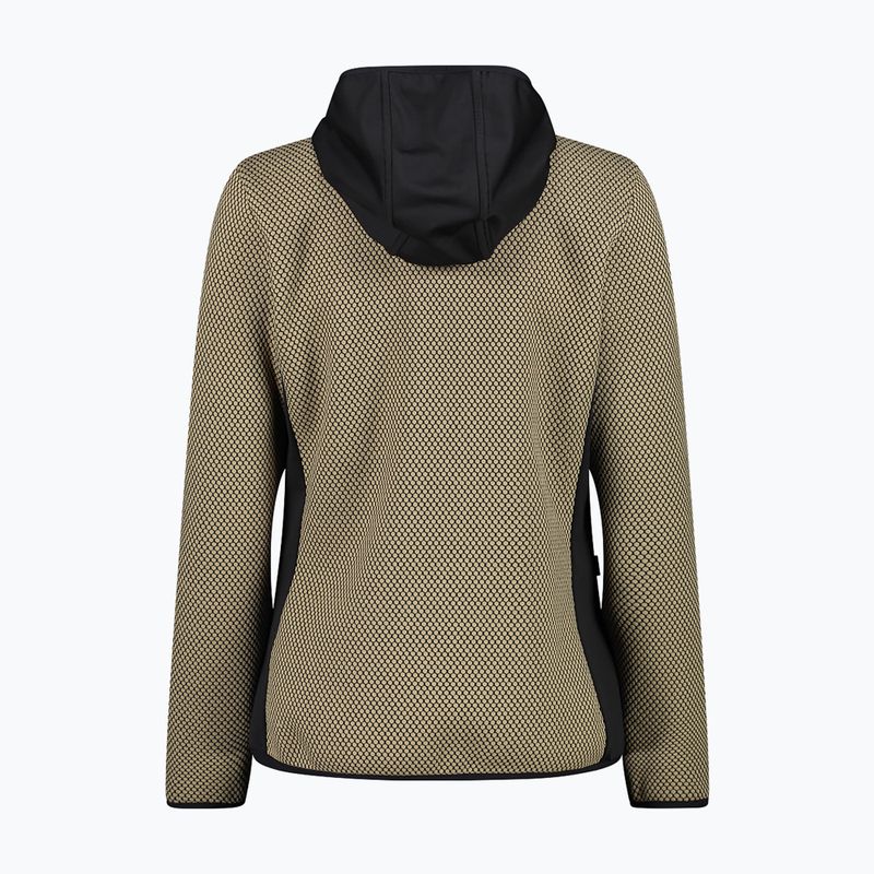 Felpa donna CMP 34H2876 sesamo/ antracite 2
