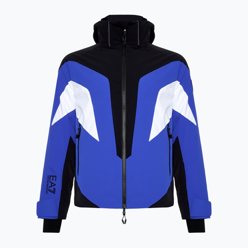 Giacca uomo EA7 Emporio Armani Ski Cortina Colorblock Toray nuovo blu royal