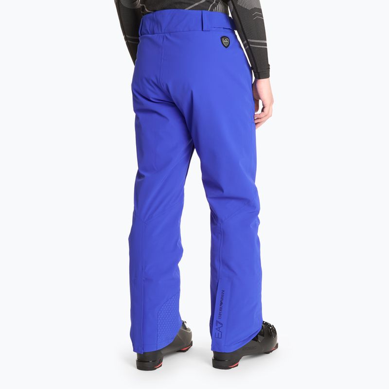 Pantaloni da sci uomo EA7 Emporio Armani Ski Cortina Toray nuovo blu royal 2