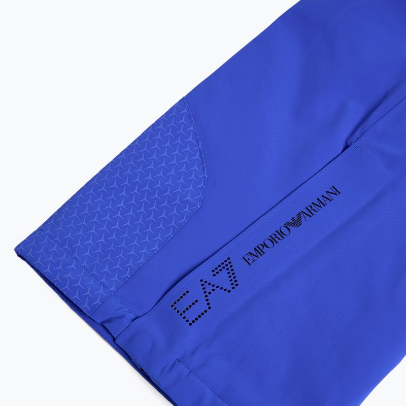 Pantaloni da sci uomo EA7 Emporio Armani Ski Cortina Toray nuovo blu royal 6