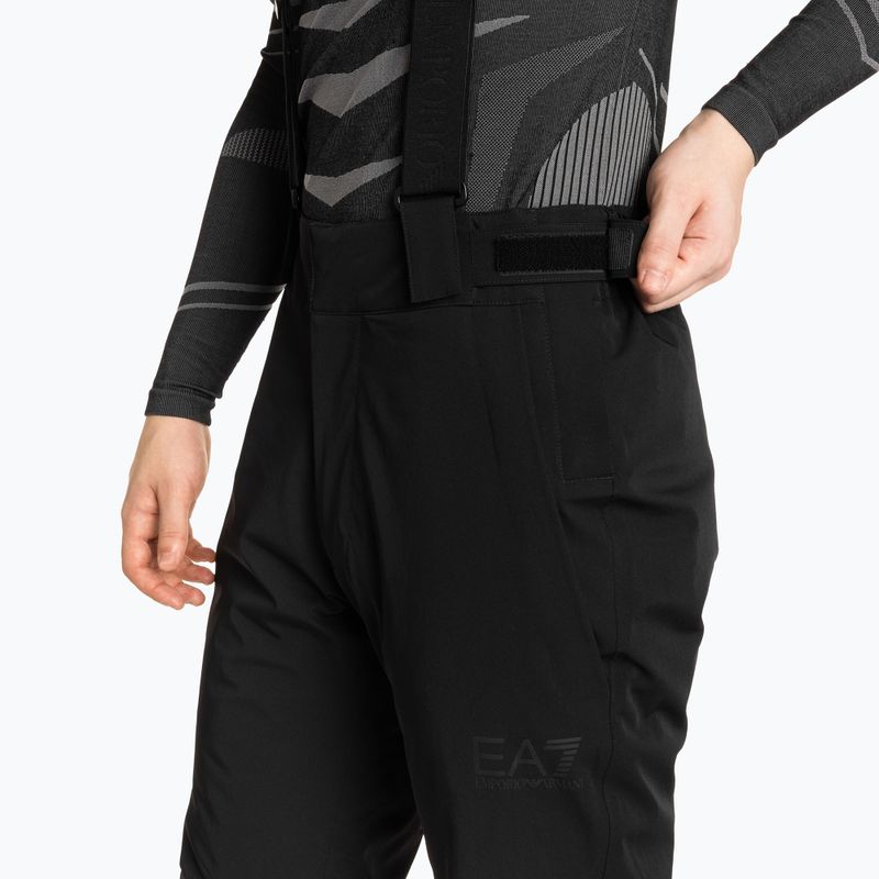 Pantaloni da sci uomo EA7 Emporio Armani Ski Kitzbuhel Protectum nero 4