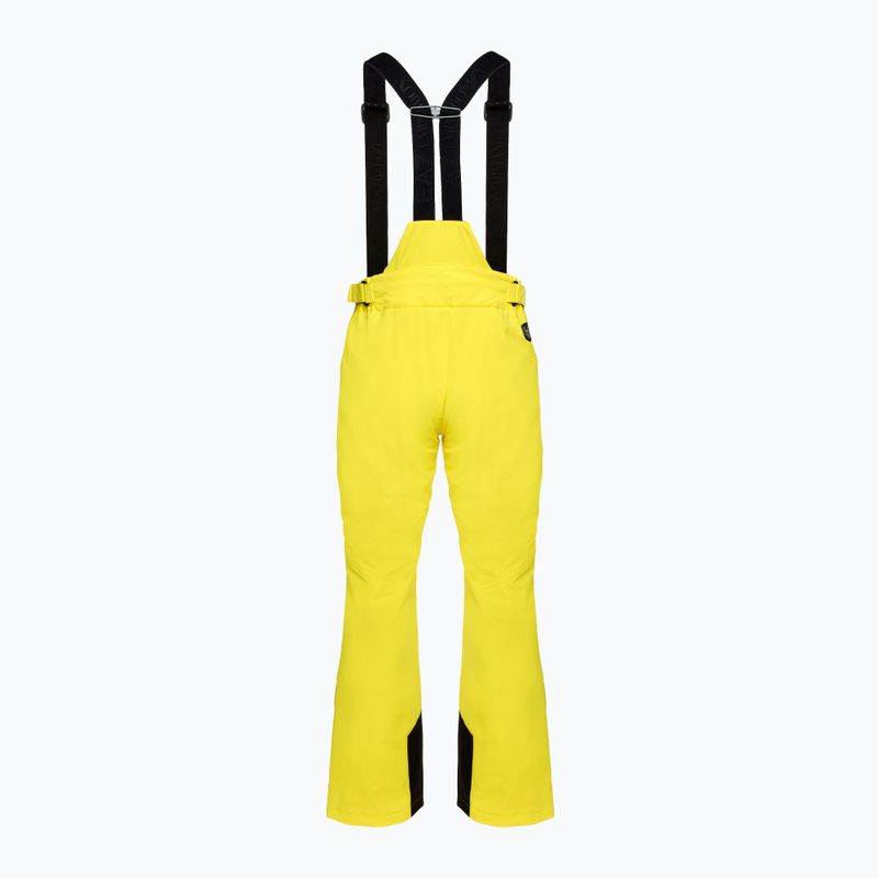 Pantaloni da sci da uomo EA7 Emporio Armani Ski Kitzbuhel Protectum giallo acceso 2