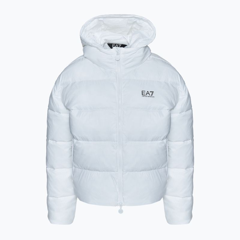 Bomber donna EA7 Emporio Armani Train Shiny ECO extra imbottito bianco