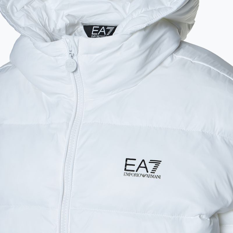 Bomber donna EA7 Emporio Armani Train Shiny ECO extra imbottito bianco 3