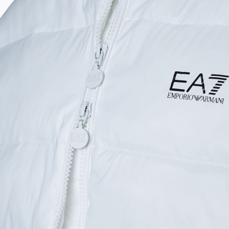 Bomber donna EA7 Emporio Armani Train Shiny ECO extra imbottito bianco 5