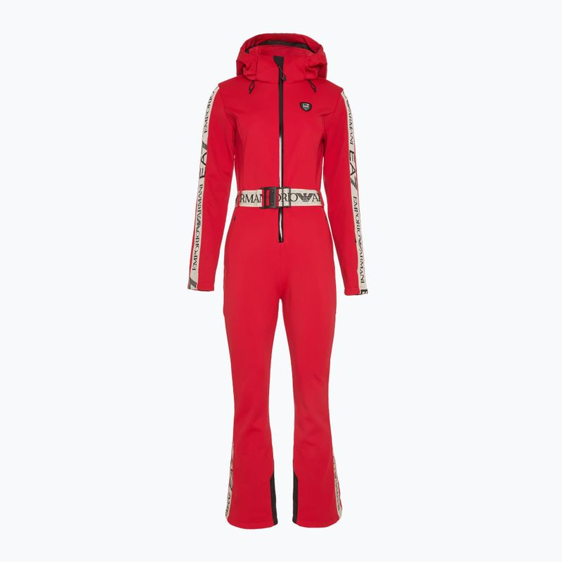 Tuta da sci donna EA7 Emporio Armani Ski Kitzbuhel Softshell salsa