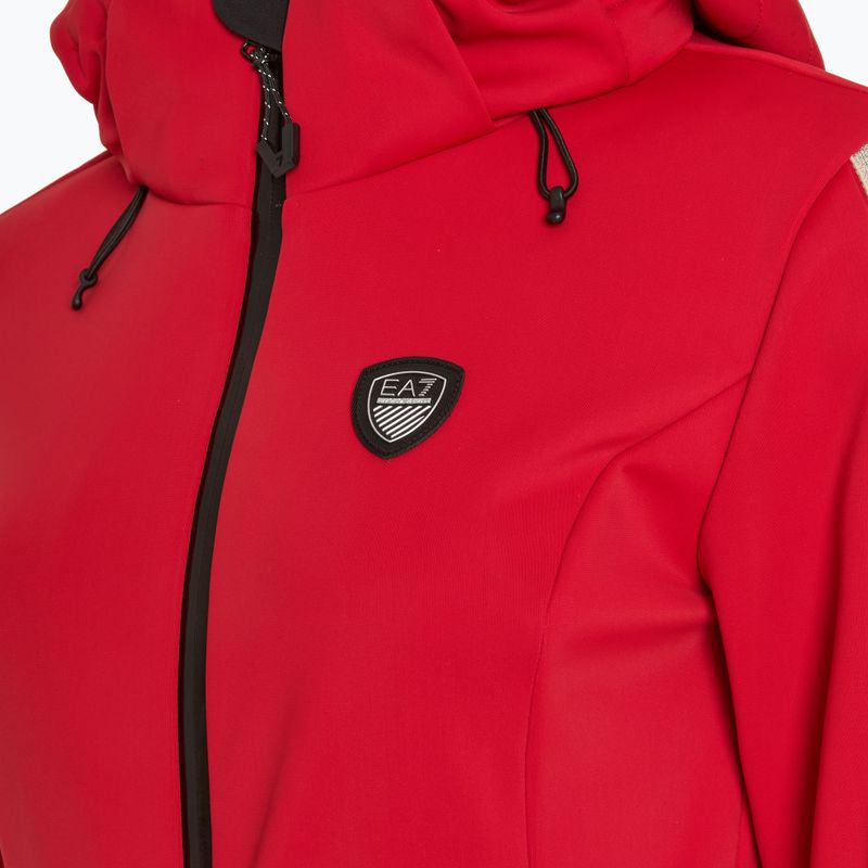 Tuta da sci donna EA7 Emporio Armani Ski Kitzbuhel Softshell salsa 3