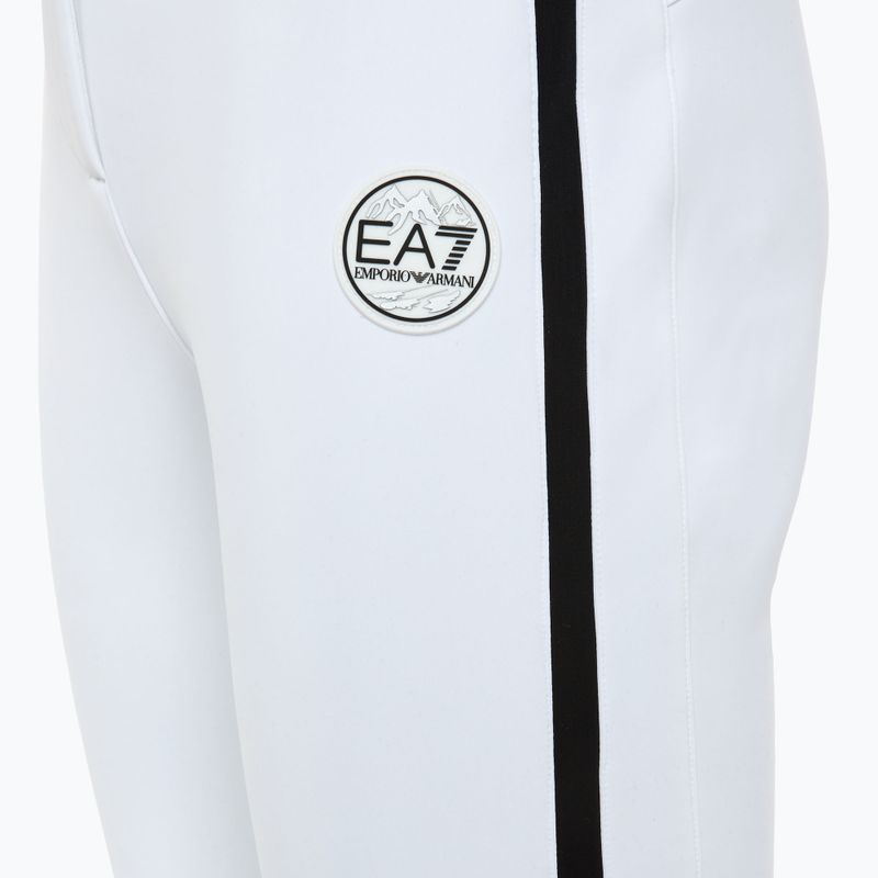 Pantaloni da sci donna EA7 Emporio Armani Ski St. Moritz Fashion bianco 3