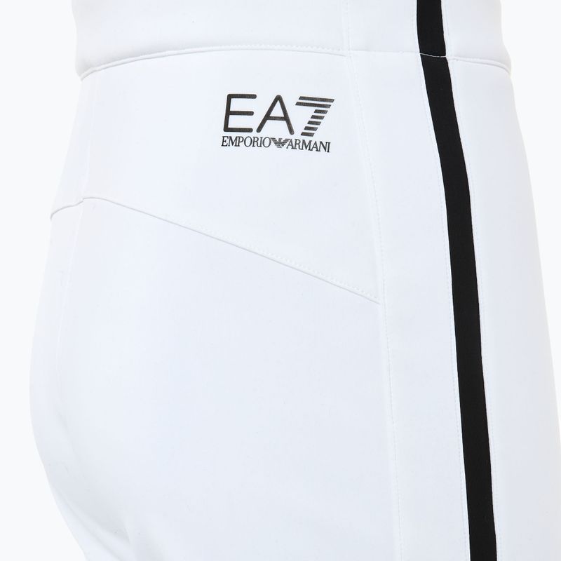 Pantaloni da sci donna EA7 Emporio Armani Ski St. Moritz Fashion bianco 4