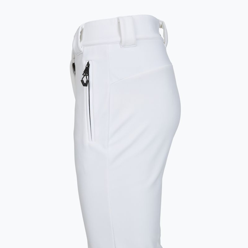 Pantaloni da sci donna EA7 Emporio Armani Ski Kitzbuhel Softshell a vita alta bianco 4