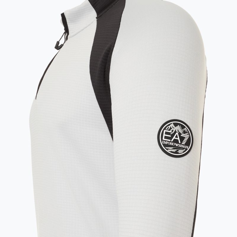 Felpa da sci uomo EA7 Emporio Armani Ski St. Moritz Powerstretch T-Top grigio tranquillo 3