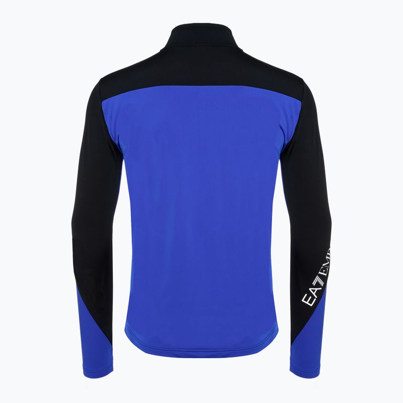 Uomo EA7 Emporio Armani Ski Kitzbuhel Colorblock Powerstretch T-Top nuovo blu royal 2