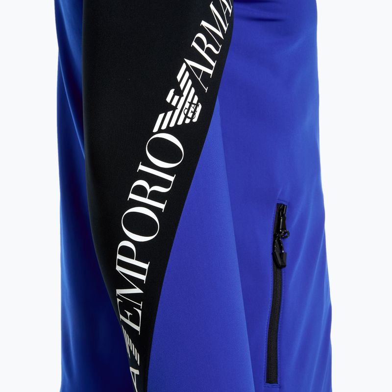 Uomo EA7 Emporio Armani Ski Kitzbuhel Colorblock Powerstretch T-Top nuovo blu royal 3
