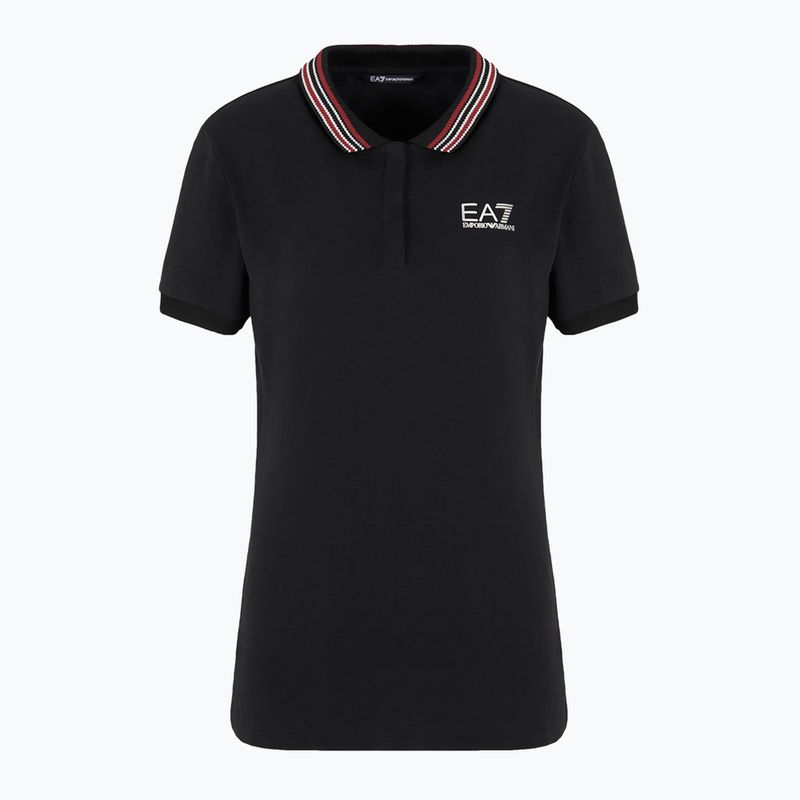 Maglietta donna EA7 Emporio Armani Golf Pro Polo Damier nero