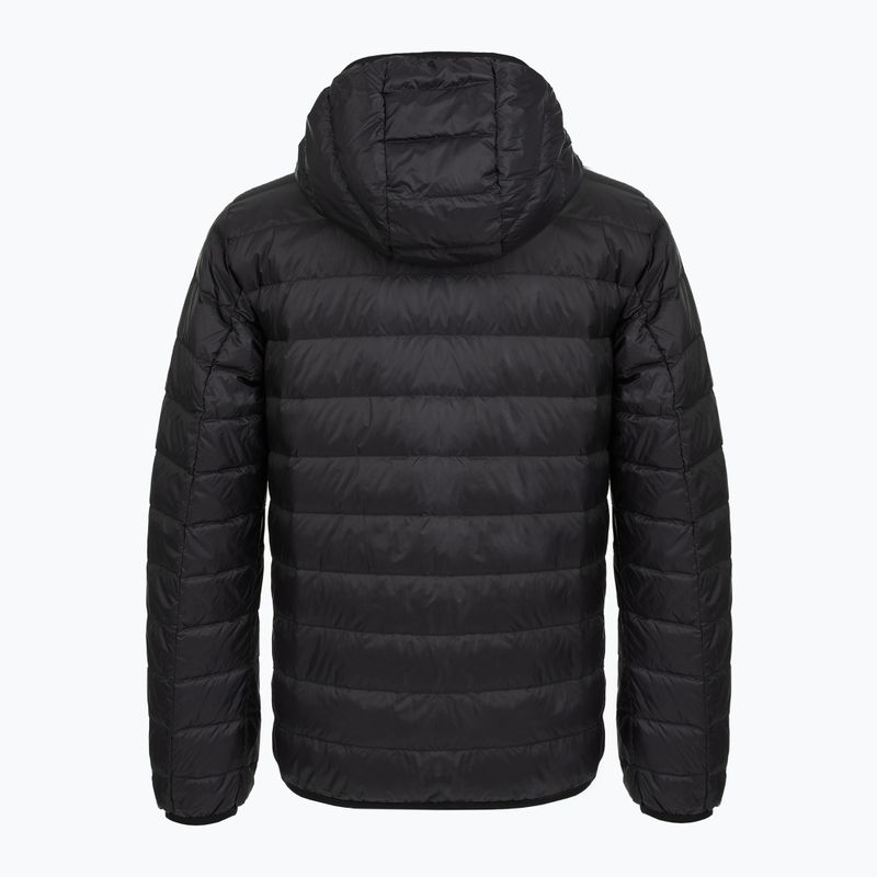 Uomo EA7 Emporio Armani Train Core Id Piumino leggero Felpa con cappuccio nero 2