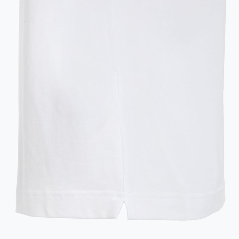 Polo da uomo EA7 Emporio Armani Core Identity bianco / logo argento 4