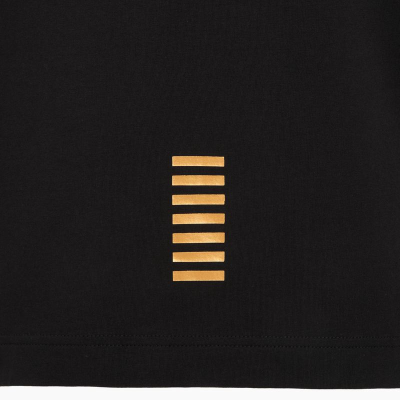 Polo EA7 Emporio Armani Core Identity uomo nero / logo oro 4