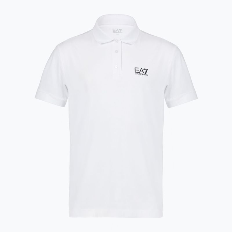 Polo da uomo EA7 Emporio Armani Core Identity bianco