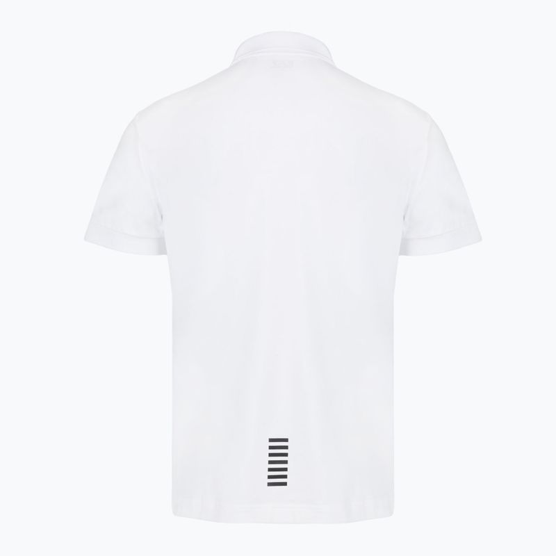 Polo da uomo EA7 Emporio Armani Core Identity bianco 2