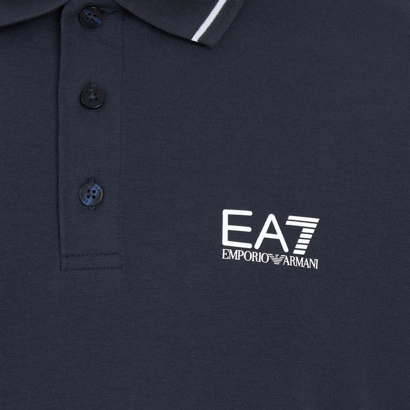 Polo uomo EA7 Emporio Armani Core Identity Piqué armani blu 3