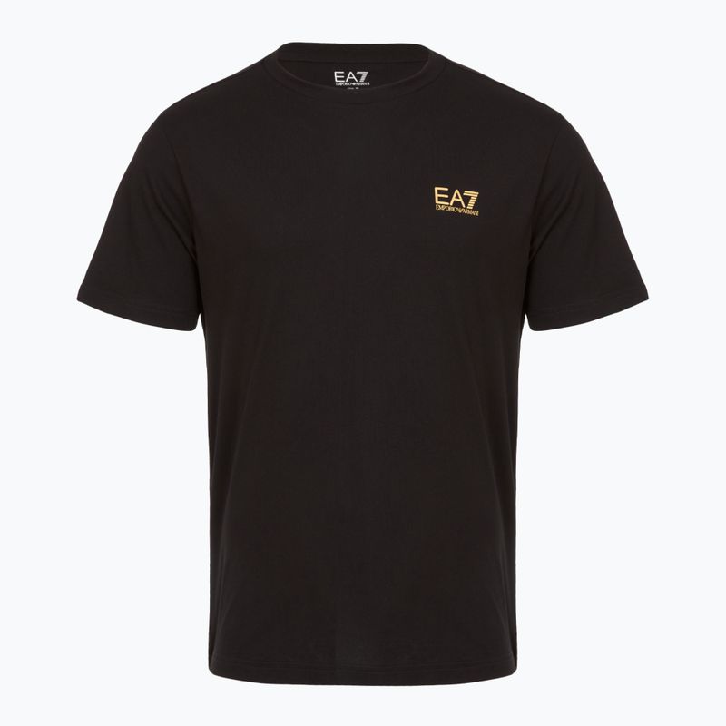 T-shirt da uomo EA7 Emporio Armani in cotone Pima Core Identity nero