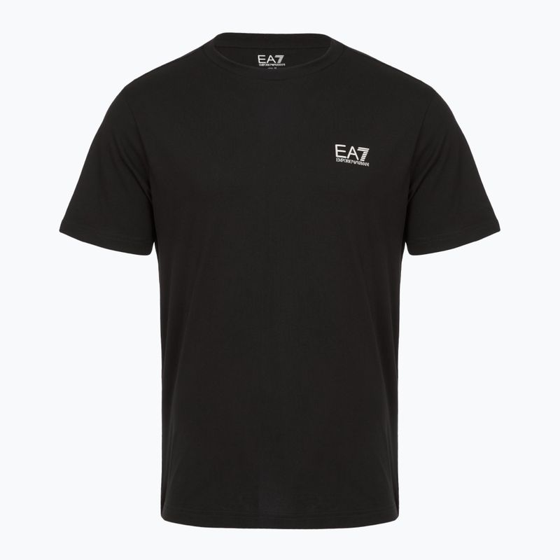 T-shirt da uomo EA7 Emporio Armani in cotone Pima Core Identity nero